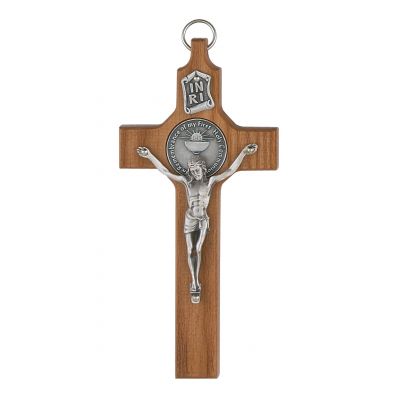 6 inch Walnut First Communion Crucifix - 735365441693 - 75-23742