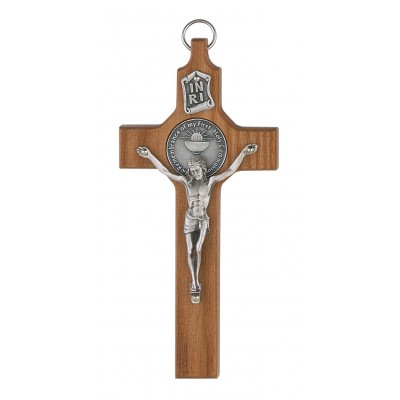 6 inch Walnut First Communion Crucifix - 735365441693 - 75-23742
