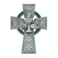 4-3/4 inch Pewter Celtic First Communion Cross