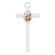 6" White Wood Communion Cross