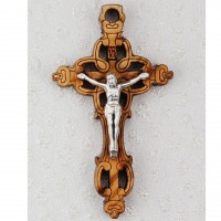 Olive Wood Crucifix Pendant