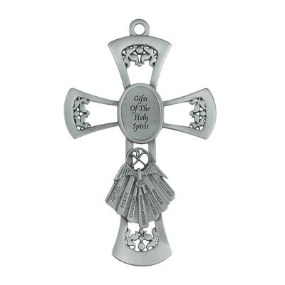 6" Pewter Gifts Of The Spirit - Wall Cross - 735365534425 - 77-19