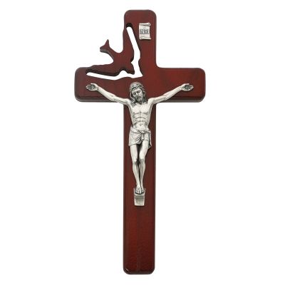 8 inch Cherry Holy Spirit Crucifix - 735365543762 - 77-21