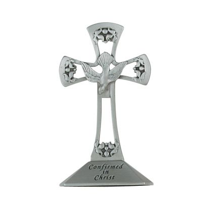 4 inch Pewter Standing Holy Spirit Cross 735365556069 - 77-24