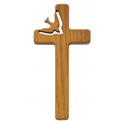 8" Walnut Holy Spirit Cross