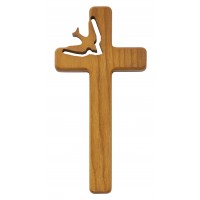 8" Walnut Holy Spirit Cross