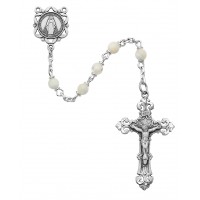 5mm Mother Of Pearl Rosary w/Gift Box