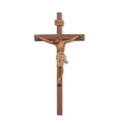 24" Walnut-italian Corpus Crucifix