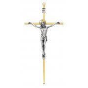 10 inch 2-Tone Brass Crucifix & Gift Box