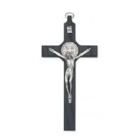 8 inch Black Saint Benedict Crucifix & Gift Box