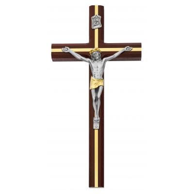 10 inch Cherry Crucifix Gold Inlay & Gift Box - 735365456307 - 79-42656