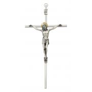 8 inch All Silver Crucifix & Gift Box