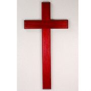 10 inch Cherry Red Wall Cross