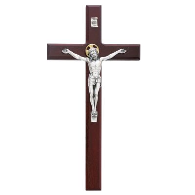 12 inch Cherry Beveled Crucifix - 735365491087 - 80-155