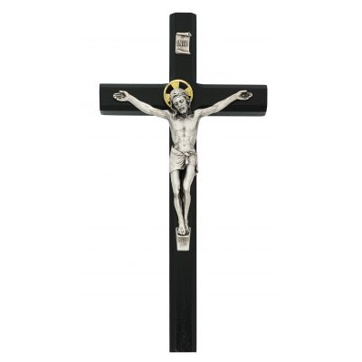 10" Black Wall Crucifix - 735365498765 - 80-191