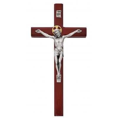 10" Cherry Wall Crucifix - 735365504039 - 80-192