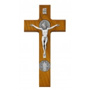 9" Walnut Stain Benedict Cruc