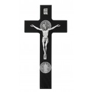 9" Black St Benedict Cruc