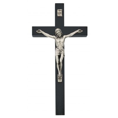 10" Black Ei-8 Wall Crucifix - 735365528622 - 81-78B