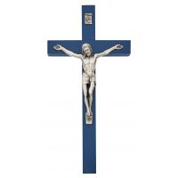 10" Blue Wall Crucifix