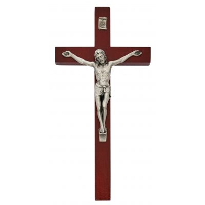 10in. Cherry Wall Crucifix - 735365504190 - 81-80