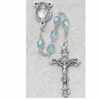6mm Ab Aqua/march Rosary