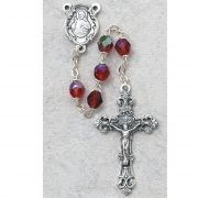 6mm Ruby/july Rosary