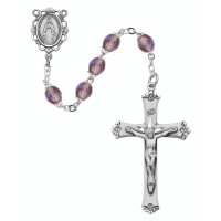 Ss 6mm Amethyst/june Rosary