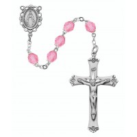 Ss 6mm Rose/october Rosary