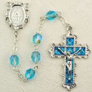 6mm Aqua Rosary