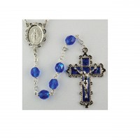6mm Dark Blue Rosary