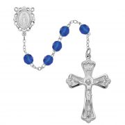 6mm Dk Blue Rosary