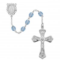 6mm Lt Blue Rosary