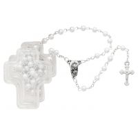 Pearl Rosary In Cross Box