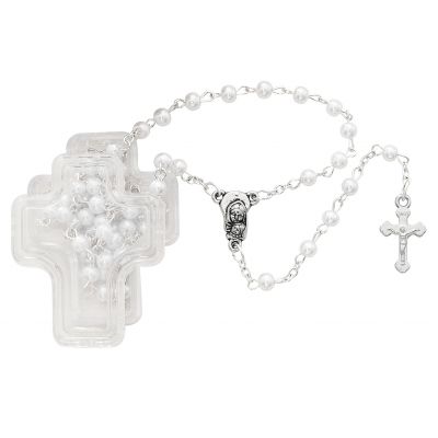 Pearl Rosary In Cross Box 735365327454 - 901PRLCB