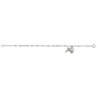 6 1/2 inch Sterling Silver Bracelet w/Crucifix/Chalice