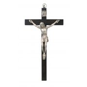 5" Black Wood Crucifix