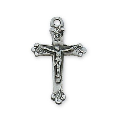 Pewter Crucifix With 18 " Rhodium Plated Chain 735365472574 - DBCKOC