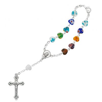 Murano Glass Auto Rosary 735365694716 - AR27C