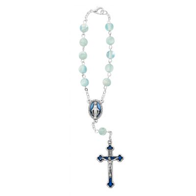 Blue Miraculous Auto Rosary 735365905911 - AR51C