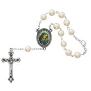 Pearl O.l. Of Sorrows Auto Rosary -