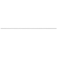 18" French Rope Rhodium Chain