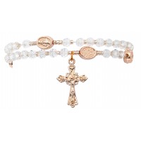 Crystal Copper Twist Rosary