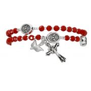 Red Crystal Twistable Rosary
