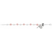 6.5" Pink Butterfly Bracelet