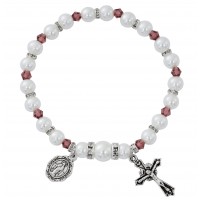 Dark Amethyst Rosary Bracelet