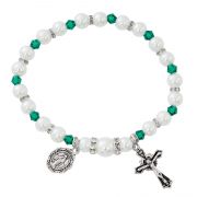 Emerald Strtch Rosary Bracelet