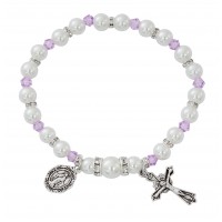 Amethy Stretch Rosary Bracelet