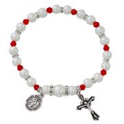 Ruby Stretch Rosary Bracelet