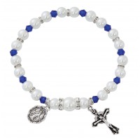 Sapphi Stretch Rosary Bracelet